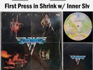 Van Halen Self Titled LP Warner 1978 VG+ VG++ Vinyl First Press Shrink Wrap