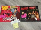 2 new QUIET RIOT LPs - HOLLYWOOD COWBOYS - SIGNED  with ticket  & LIVE RIOT '83