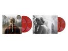 2-taylor swift red vinyl lp's meet me behind the mall and evermore new sealed