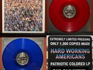 SIGNED Todd Snider We're All In This Together Hard Working Americans Red/Blue LP