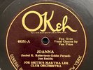 Jazz-78 RPM-Joe Smith's Martha Lee Club Orchestra-OKeh 40351-Joanna-V++