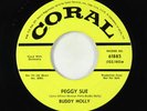 Buddy Holly 45 - Peggy Sue - Coral - VG+ promo