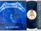 Metallica Ride the Lightning UK 1st vinyl press 1984 MFN 27 beige labels A1 B1