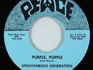 Garage Psych Fuzz 45 - Spontaneous Generation - Purple, Purple - Peace - rare