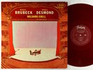 Dave Brubeck & Paul Desmond - At Wilshire-Ebell LP - Fantasy 3249 Red Wax DG VG+