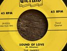 THE EMBERS 'Sound of Love' b/w 'Paradise Hill' Herald Rec 1953 VG++ Soul dream