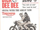 DICK & DEE DEE-RARE PROMO PICTURE SLEEVE + 45-(THOU SHALT NOT STEAL)--PS--PIC--