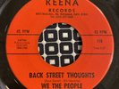 We The People - Back Street Thoughts/ Who Am I? 1967 Garage Psych Rock 45 Rare