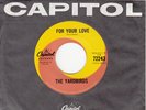 Yardbirds: For Your Love/Got to Hurry -Capitol Canada 72243 MONO 1965 Clapton 45