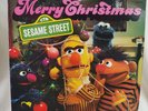 Sesame Street Merry Christmas LP CTW 25516 Vinyl Record Bert Ernie Pearl Necklac