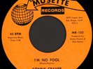 SONNY CRAVER I'm No Fool / Come Back 45 Musette Rare 1967 CA Northern Soul M-