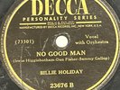 78 Jazz DECCA Billie Holiday / No Good Man / Good Morning Heartache