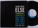 CANNONBALL ADDERLEY Somethin' Else BLUE NOTE BLP-1595 LP mono w 63rd RVG ear h