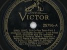 BENNY GOODMAN Sing Sing Sing VICTOR 25796 VG+ 78 RPM 1938 Big Band 10