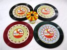 Red Raven Topper Carousel Tin Toy Movie Records Magic Mirror and 4 Records