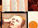 BRITISH 1971 FIRST PRINT   DAVID BOWIE   HUNKY DORY + LYRICS INSERT 