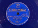 Columbia 2804D BEN BERNIE LADS Give Up The Farm  78 rpm JAZZ  EE+ 1933 blueShel