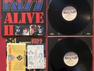KISS ALIVE II 2 LP +TATTOOS BOOKLET & MERCH FORM (1977) ORIG 1ST PRESS NBLP 7076