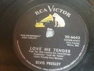 Elvis Presley Love Me Tender / Anyway You Want Me 1956 RCA Victor 78 RPM Shellac