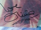 Signed Olivia Newton John The Rumour Autographed Australian Promo Card  Vinyl LP