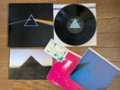 PINK FLOYD The Dark Side Of The Moon JAPAN LP w/ BOOK 2 Poster & Card Solid Blue