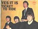BEATLES--PICTURE SLEEVE + 45--(TICKET TO RIDE)--PS--PIC--SLV