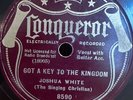 JOSH WHITE CONQUEROR 8590 BLUES/ GOSPEL V+ 78rpm *HEAR* BUDDY MOSS