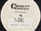 BEACH BOYS Surfer Girl QRP Analogue Productions Test Pressing 12