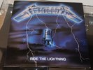 Metallica Ride The Lightning LP Original Megaforce 1984 Silver Labels Near Mint