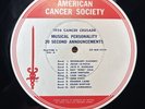Nat King Cole 16” Radio Transcription 1956 Cancer Society Rosemary Clooney T1