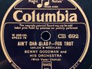 SCHELLACK Benny Goodman And His Orchestra I Gotta Right To Sing The Blues / Ain