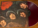 THE BEATLES Rubber Soul japanese RED colored vinyl LP Odeon OP-8156 VG+