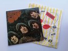 THE BEATLES  ORIG 1965 UK LP  RUBBER SOUL  WITH RECORD SHOP BAG EX+
