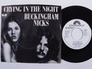 Rock 45 BUCKINGHAM NICKS Crying In The Night POLYDOR VG+ promo picture sleeve m