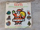 ELVIS PRESLEY MERRY CHRISTMAS BABY PROMO MONO PICTURE SLEEVE RCA 74-0572