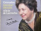 ALICIA DE LARROCHA SIGNED LP GRANADOS VERY GOOD PLUS 1985 LONDON RECORDS DIGITAL