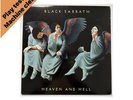 Black Sabbath Heaven And Hell UK Press Vinyl LP 1980 Vertigo A/2 / B/2 EX / EX