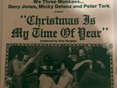 Vintage We Three Monkees ... Christmas Is My Time Of Year  45 rare VG++