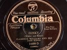 Columbia 14488D Clarence Williams Jazz Kings ZONKY  Jazz 78rpm 1929 EE+/E+