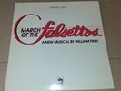 March Of The Falsettos A New Musical William Finn Vinyl Record Booklet DRG