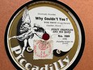 78Rpm Hot Dance, Percy Chandler Band w Al Bowlly 'Why Couldn't You' Picdadilly