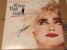 Madonna Who's That Girl Signed Record IN PERSON