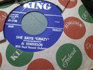 AL HENDERSON She Says Crazy original rockabilly 45 mod r&b KING VG+ TO EXCELLENT