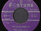 FOUR JACKS & A JILL: love's not without you / i'm in love with someone FORTUNE