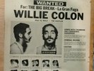 Willie Colon Wanted By FBI The Big Break La Gran Fuga 1970 Vinyl