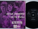 BEATLES Hello Goodbye RARE Norway 45 WITH LOGO variant NORWEGIAN I Am The Walrus