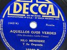 Rare Cuban Rumba - Nilo Menendez - Aquellos Ojos Verdes / Piruli Decca 78