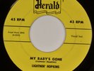 LIGHTNIN HOPKINS: My Baby’s Gone US Herald 456 Orig ‘55 Blues 45 HEAR