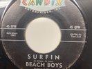 Brian Wilson Beach Boys 45- Surfin on Candix Group's Debut Record VG+