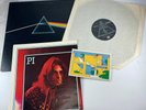 VTG 1973 Pink Floyd LP Vinyl + Poster + Sticker Dark Side of the Moon SMAS-1163